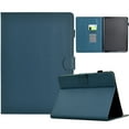 thumbnail image 1 of Case for Amazon Kindle Paperwhite (11th Generation) 2021, Carbon Fiber Pattern Premium PU Leather Wallet Stand Protective Auto Sleep Wake Cover with Pen Slot for Paperwhite 2021, Darkblue, 1 of 6