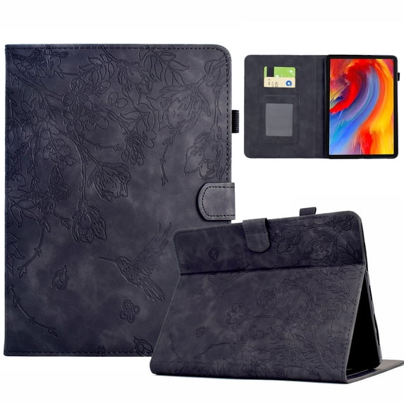 Case for Amazon Kindle Paperwhite 7th Gen 2015/10th Gen 2018, PU Leather Kickstand Shockproof Flip Case with Card Slots & Pencil Slot & Magnetic Clasp Auto Sleep / Wake Function Cover, Black