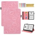 thumbnail image 1 of Case for Amazon Kindle Scribe 10.2 Inch, 3D Embossed Multi Viewing Angle Stand PU Leather Premium Luxury Slim Cover Folio Case Cover with Stylus Holder for Amazon Kindle Scribe 10.2, Pink, 1 of 6
