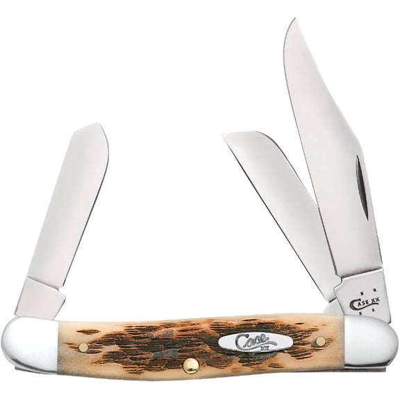 Case Amber Bone SS Stockman Pocket Knife — Residential Use, Standard Application