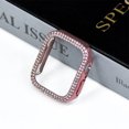 thumbnail image 1 of Case for Apple Watch Series 10 46mm Women Girls, Bling Crystal Diamond Rhinestone Ultra-Thin Bumper Fame Cover Protective Case for iWatch 46mm Accessories,Pink, 1 of 11