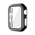 thumbnail image 1 of Case for Apple Watch Series 6/5/4/SE 40mm With Tempered Glass Screen Protector, Bling Crystal Diamond Rhinestone Ultra-Thin Bumper Full Cover Protective Case for iWatch 40mm Accessories,Black, 1 of 8