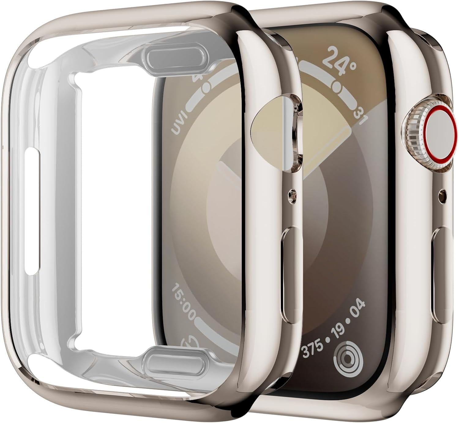 Case for Apple Watch Series 9/8/7 41mm, Soft TPU Screen Protector Ultra