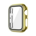 thumbnail image 1 of Case for Apple Watch Series Ultra 2/1 49mm With Tempered Glass Screen Protector, Bling Crystal Diamond Rhinestone Ultra-Thin Bumper Full Cover Protective Case for iWatch 49mm Accessories,Gold, 1 of 8