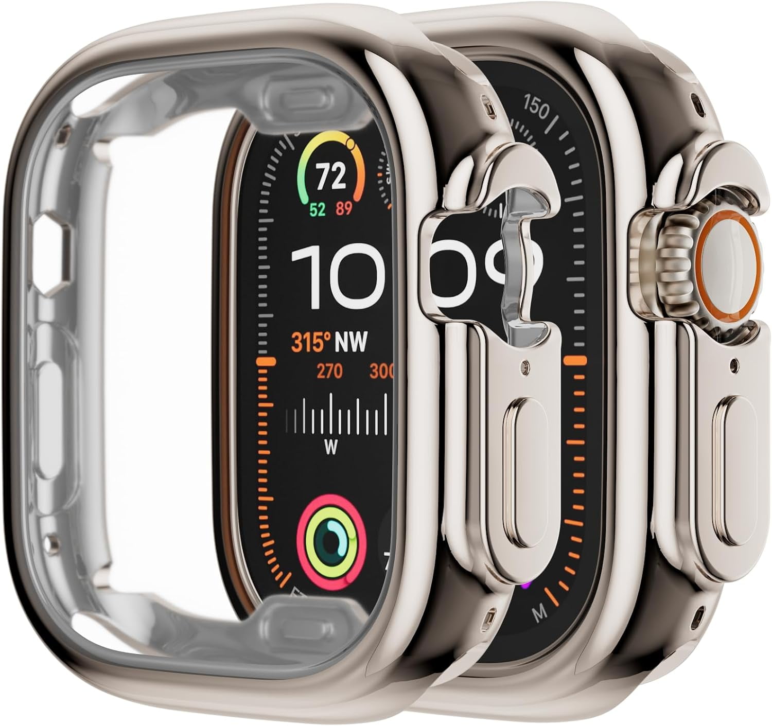 Case for Apple Watch Series Ultra 2/Ultra 49mm, Soft TPU Screen