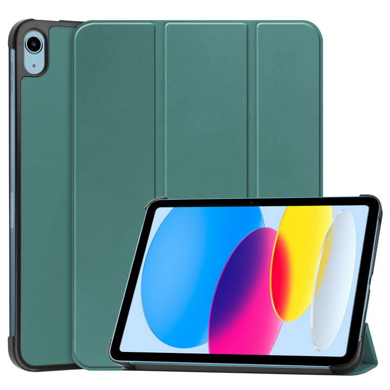 Case for Apple iPad 10th Generation 10.9 Inch Case 2022, PU Leather Thin  Slim Lightweight Trifold Shell Corner Protection Smart Folio Cover with  Auto Sleep/Wake and Support Pencil Holder, Darkgreen 