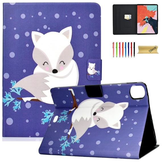 Case for Apple iPad Pro 11 inch 2021 2020 2018,iPad Air 4 Case, Slim Folio Protective with Auto Wake/Sleep Multiple Angles Stand Wallet Cover for iPad Pro 11 inch,iPad 10.9 inch,Arctic Fox