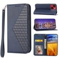 thumbnail image 1 of Case for Apple iPhone 14, Magnetic Matte Premium PU Leather Stand Flip Cover with Card Slots and Wallet, Shockproof and Full Body Protection Compatible with iPhone 14 6.1 inch - Blue, 1 of 10