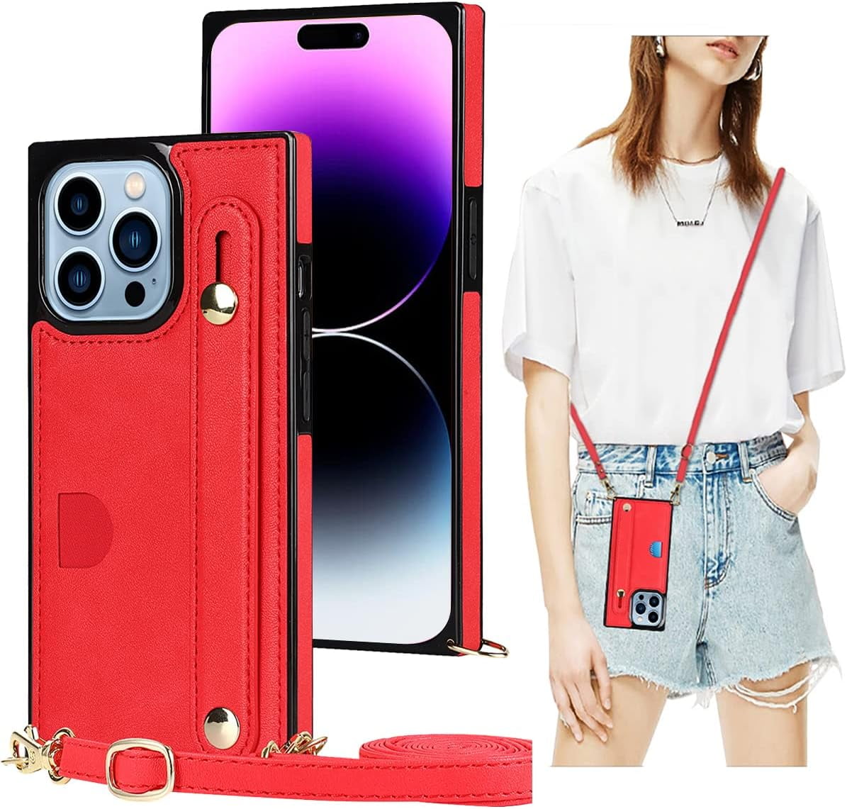 Crossbody wallet phone case walmart sale