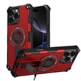 thumbnail image 1 of Case for Apple iPhone 15 Pro Max Built-in Stand [Compatible with MagSafe] Shockproof Protective rotating gyroscope magnetic Cover Case,Red,For iPhone 15 Pro Max, 1 of 7