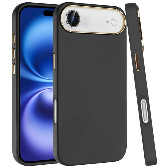 Case for Apple iPhone 17 AIR Hybrid Armor Shockproof, Durable Bumper Rubber Gummy Gel Slick Hard PC Silicone TPU, XPM Phone Cover fit Apple iPhone 17 Air (6.6") [Black]
