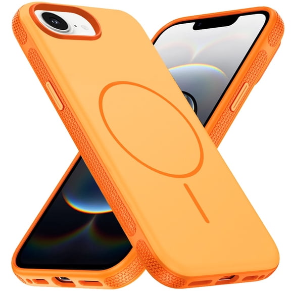 Case for Apple iPhone 17E /16E Super Magnetic Premium Edged Core Matte Thick Hybrid Drop Protection Shockproof Design, XPM Phone Cover fit Apple iPhone 17E /iPhone 16E [Cosmic Orange]