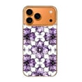 thumbnail image 1 of Case For Apple iPhone Air / 17 Pro / 17 Pro Max Series Case, Slim Thin Transparent Flexible Clear TPU Shockproof Phone Case For iPhone 17 Series, Purple Flower (6), 1 of 6