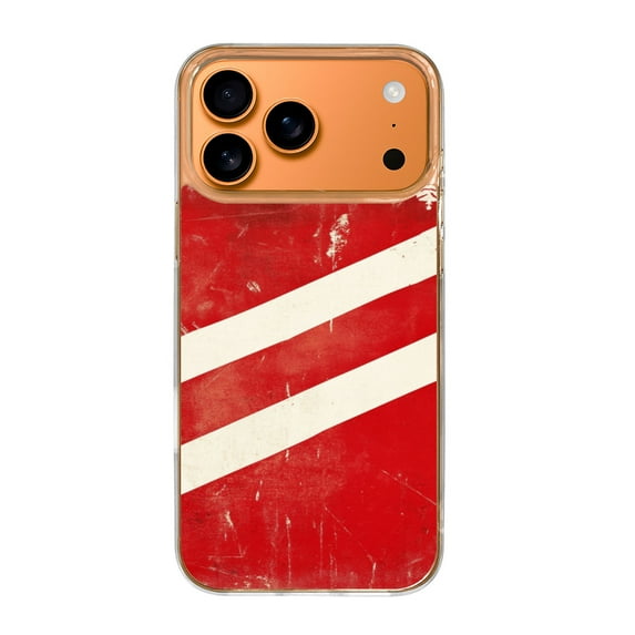 Case For Apple iPhone Air / 17 Pro / 17 Pro Max Series Case, Slim Thin Transparent Flexible Clear TPU Shockproof Phone Case For iPhone 17 Series, Red White Strip