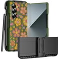 thumbnail image 1 of Case and Belt Clip Combo for Samsung Galaxy Z Fold 6, Nakedcellphone Cover and Hip Holster Holder [Rotate, Stand, S-Pen Slot] for Z Fold6 Phone (SM-F956U, 2024) - Retro Flower Pattern, 1 of 10