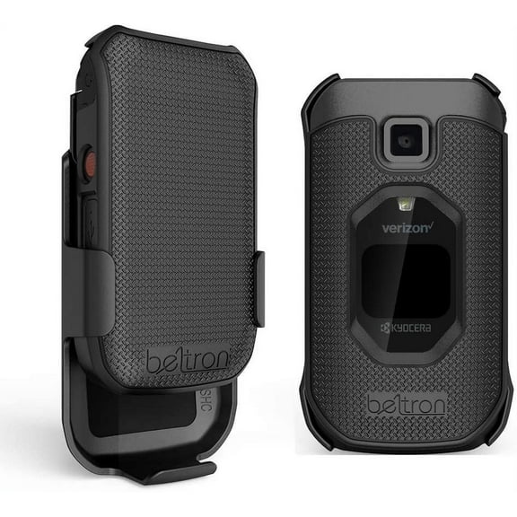 Case with Belt Clip for Kyocera DuraXV Extreme E4810, Protective Snap On Cover with Rotating Belt Clip Holster Combo Compatible with Verizon DuraXV Extreme Flip Phone Industrial Strength