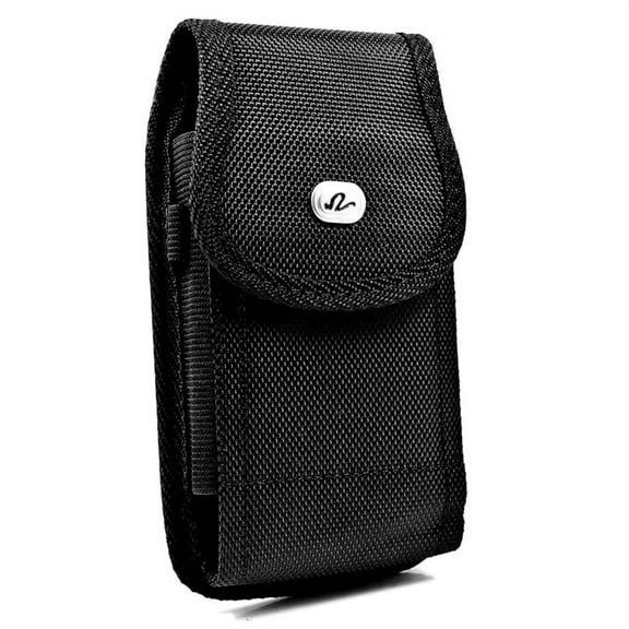 Case Belt Clip Rugged Holster Canvas Cover Pouch B5V for Alcatel Pop Mega - ASUS ROG Phone 3 2, ZenFone 5Q - AT&T RADIANT Max - Blackview BV9000 Pro - BLU G91 Pro, G90 Pro