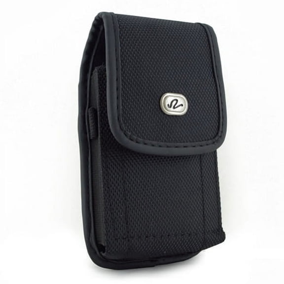 Case Belt Clip for iPhone 12 Pro Max/11 Pro Max - Rugged Holster Canvas Cover Pouch Carry Protective Black A7X