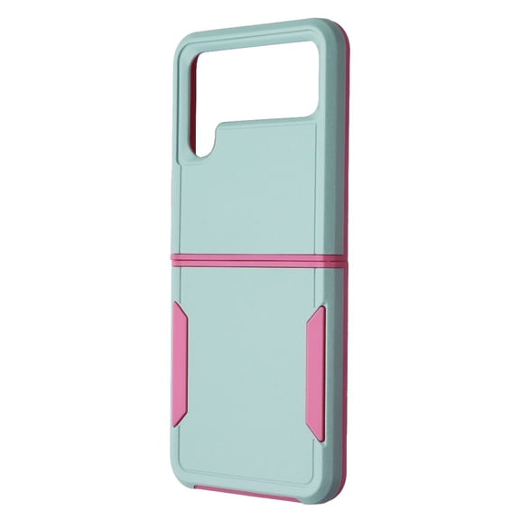 Case Brand Case for Samsung Galaxy Z Flip4 - Aqua / Pink