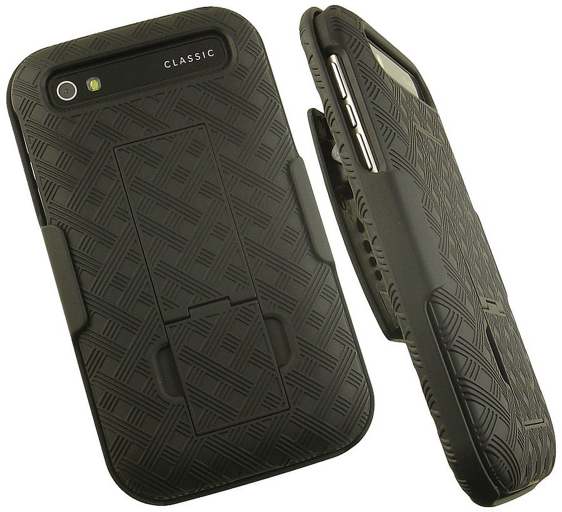 Case with Clip for BlackBerry Classic, Nakedcellphone Black