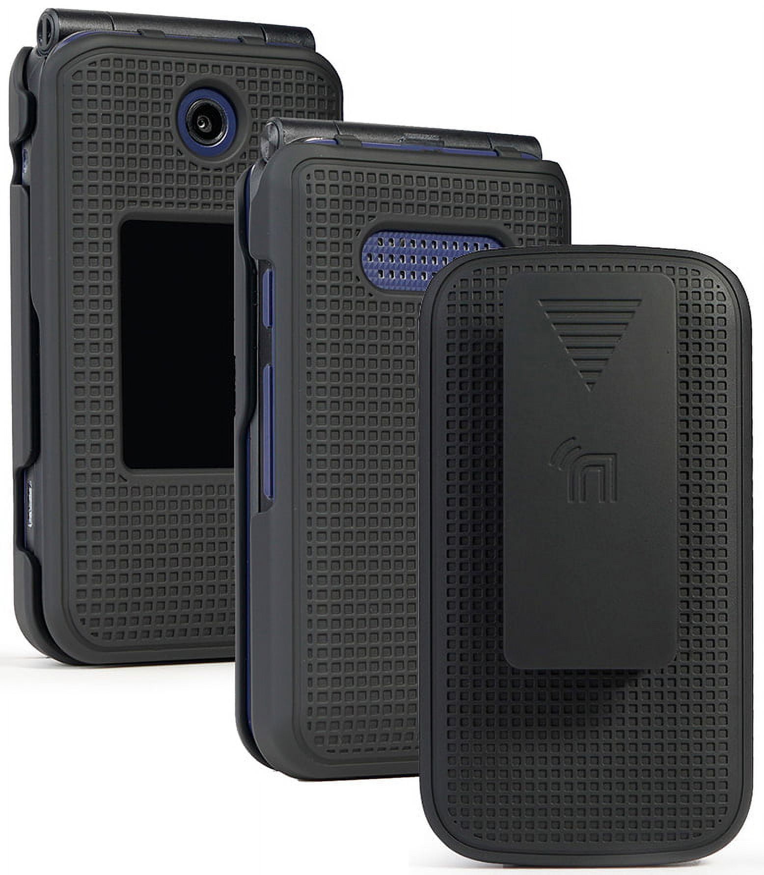 Nakedcellphone [Grid Texture] SnapOn Hard Case Cover with [Rotating