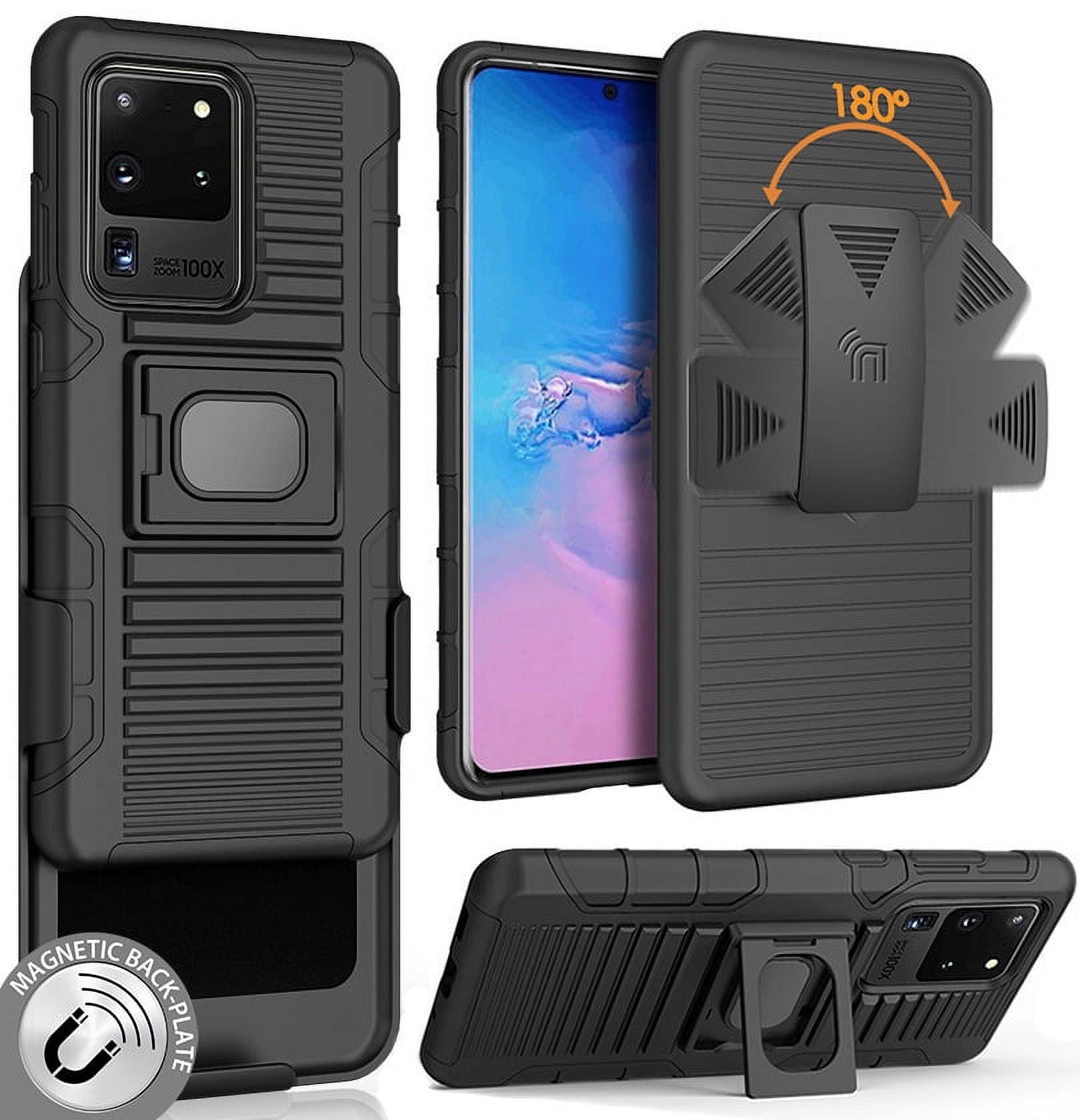 Yoke 30 Nut Cap Mount & Quick Grip XL Holder for Samsung Galaxy S20 (sku 52174)