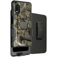 thumbnail image 1 of Case and Clip for Galaxy XCover Pro, Outdoor Camouflage Tree Leaf Real Woods Rugged Camo Cover with Stand [Built-In Mounting Plate] and [Belt Hip Holster] for Samsung Galaxy XCover Pro Phone (SM-G715), 1 of 10