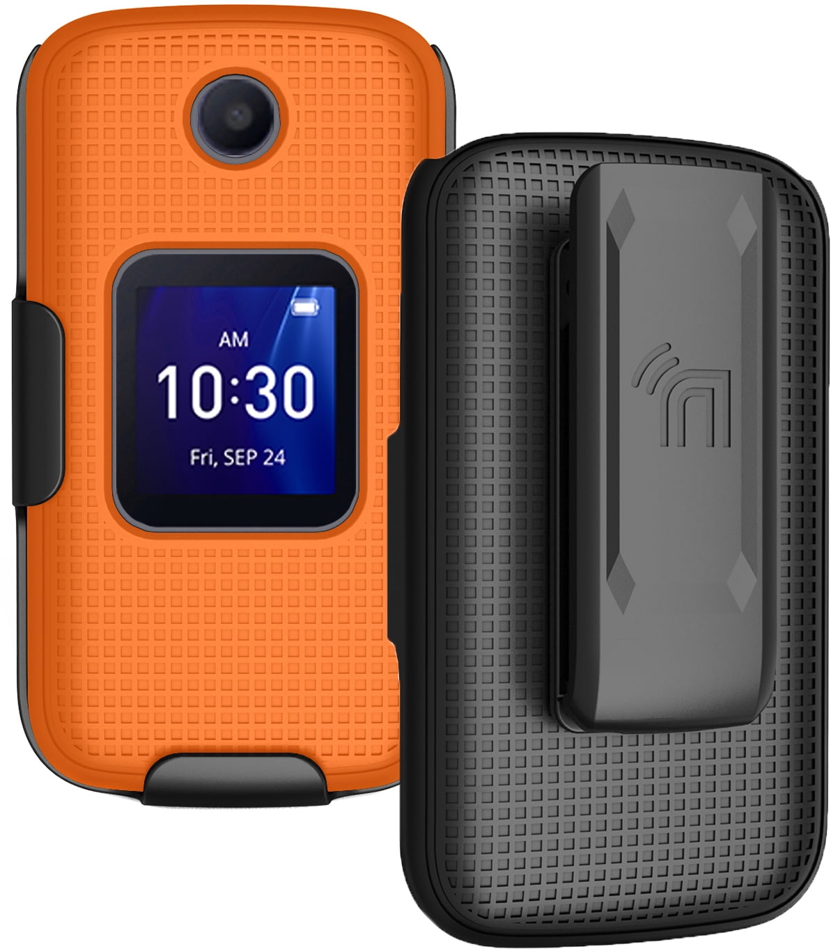 Case with Clip for Go Flip 4 / TCL FLIP Pro Phone, Nakedcellphone Slim