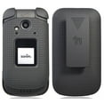 thumbnail image 1 of Case with Clip for Sonim XP3, Nakedcellphone [Black] Protective Snap-On Cover with [Rotating/Ratchet] Belt Hip Holster Holder Combo for Sonim XP3 Flip Phone (XP3800), 1 of 10