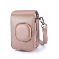 Case Compact Size Instant Camera Case Bag PU Leather With Shoulder Strap Compatible With  Fuji  Mini LiPlay
