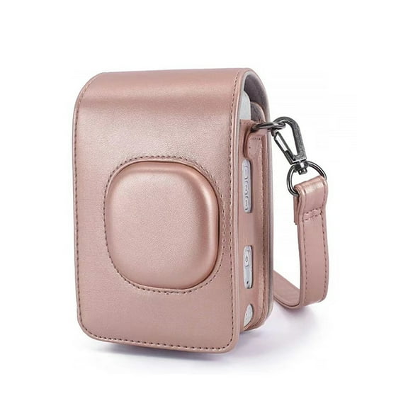 Case Compact Size Instant Camera Case Bag PU Leather With Shoulder Strap Compatible With  Fuji  Mini LiPlay