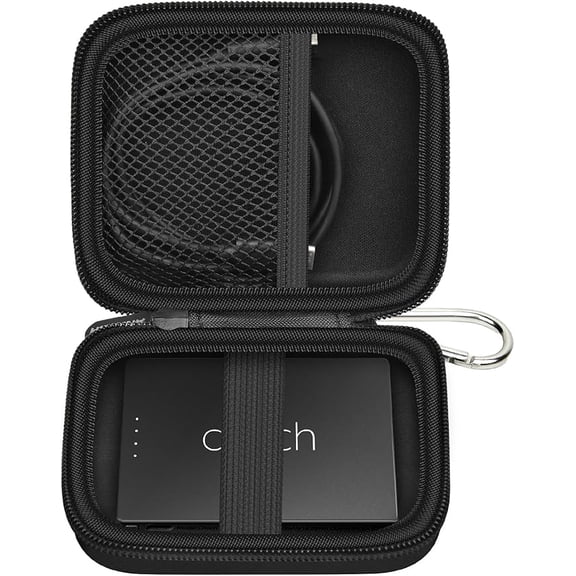 Case Compatiable with Clutch - Pro Portable Charger for iPhone Power Bank Travel Holder Storage - Black (Box Only)