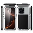 thumbnail image 1 of Case Compatibility with iPhone 16 Pro Case 6.3 '' 2024 Heavy Duty Protection Dustproof Rugged Military Grade Metal Built in Screen Protector Kickstand Armor Phone case,Sliver, 1 of 10