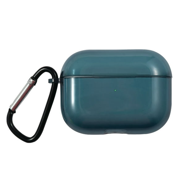 Case Compatible With AirPods Pro, Soft TPU Skin Protective Cover Anti-Scratch Shockproof Dust Resistent Support Wireless Charging Clear Black, by Insten