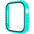 thumbnail image 1 of Case Compatible with Apple Watch Series 6/SE/Series 5/Series 4 38mm with Built in Tempered Glass Screen Protector ,Overall Protective Hard PC Case Ultra-Thin Cover-Turquoise, 1 of 7