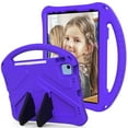 thumbnail image 1 of Case Compatible With Apple iPad 10th Gen 10.9"(2022)/Pro 11"(2022/2021/2020/2018)/Air4 10.9"/Air5,Kids Friendly,With Handle and Contractible Kickstand,Lightweight EVA Drop-proof Cute Case,Purple, 1 of 7