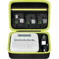 thumbnail image 1 of Case Compatible with Brother P-Touch PTD220 D210 Home/Office Everyday Label Maker, Storage Holder Carrying Organizer for Label Tapes, AC Adapter, Charging Cables (Box Only) - Black, 1 of 6