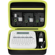 Case Compatible with Brother P-Touch PTD220 D210 Home/Office Everyday Label Maker, Storage Holder Carrying Organizer for Label Tapes, AC Adapter, Charging Cable