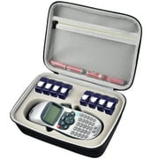 Case Compatible with DYMO LetraTag LT-100H Handheld Label Maker Machine, Holder for Labeler Makers Printer Machine & Labeling Tapes Refills, with Mesh Pocket for Accessories- Grey Sponge