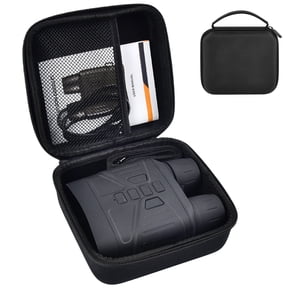 Case Compatible with Fvtga/for Vtiisamao Night Vision for Goggles - 4K Night Vision Binoculars, Holder for Telescopes Optics Scope, Mesh Pocket for 32GB Memory SD Card, Neck Strap (Case Only)