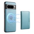 thumbnail image 1 of Case Compatible with Google Pixel 6 Pro, Wallet Case with Detachable Card Holder Magnetic, Classic PU Cowhide Leather Cover Wireless Charging for Men Women for Google Pixel 6 Pro, Blue, 1 of 13