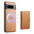 thumbnail image 1 of Case Compatible with Google Pixel 8, Wallet Case with Detachable Card Holder Magnetic, Classic PU Cowhide Leather Cover Wireless Charging for Men Women for Google Pixel 8, Khaki, 1 of 13