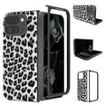 thumbnail image 1 of Case Compatible with Google Pixel 9 Pro Fold, Luxury Leopard Design Non-Slip + Shockproof Rugged PC Frame Drop Protective Ultra Slim Phone Case Cover for Google Pixel 9 Pro Fold, Silver, 1 of 4
