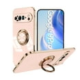 thumbnail image 1 of Case Compatible with Google Pixel 9 Pro, with Ring Holder Plating Kickstand Cover Slim Soft Flexible TPU Protective Shock-Absorbing Phone Cases for Women for Google Pixel 9 Pro - Pink, 1 of 6