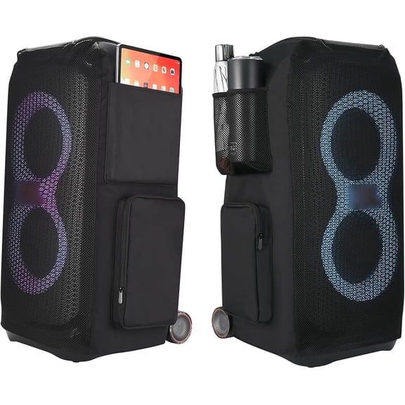 Case Compatible with JBL PartyBox 320 and 310 Speaker, Bottomless Dustproof Protective Storage Carry Bag with Multi Pockets for Outdoor Travel, Cover Only