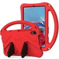 thumbnail image 1 of Case Compatible With Lenovo Tab E10 10.1" (2019),Kids Friendly,With Handle and Contractible Kickstand,Lightweight Shockproof Rugged EVA Drop-proof Cute Cover Case,Red, 1 of 6