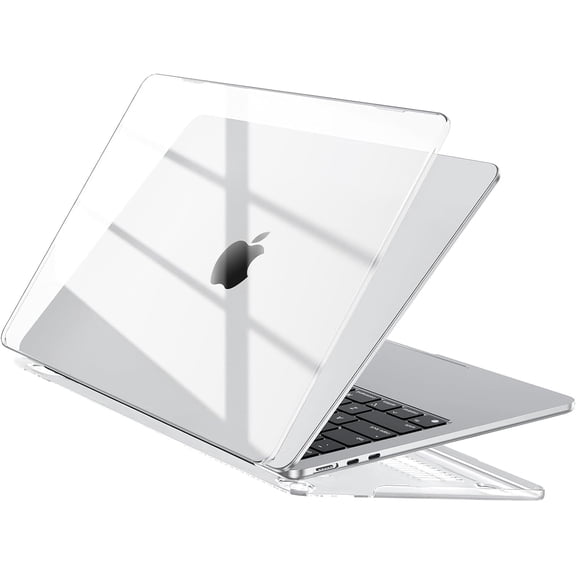 Case Compatible with MacBook Air 13 inch M5 2026-2022 M4 M3 M2 A3449 A3240 A3113 A2681, Crystal Hard Shell Scratch Resistant Protective Cover Compatible for MacBook Air 13.6 inch Case, Clear