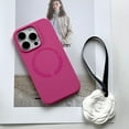 thumbnail image 1 of Case Compatible with MagSafe for iPhone 12 - Built-in Magnets Silicone Soft Gel Rubber Shockproof Protective Anti-Scratch Phone Cover Girl Women Boy for iPhone 12, Rose, 1 of 3