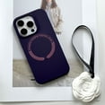 thumbnail image 1 of Case Compatible with MagSafe for iPhone 12 Pro Max - Built-in Magnets Silicone Soft Gel Rubber Shockproof Protective Anti-Scratch Phone Cover Girl Women Boy for iPhone 12 Pro Max, Darkpurple, 1 of 3