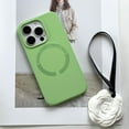 thumbnail image 1 of Case Compatible with MagSafe for iPhone 14 Pro Max - Built-in Magnets Silicone Soft Gel Rubber Shockproof Protective Anti-Scratch Phone Cover Girl Women Boy for iPhone 14 Pro Max, Matchagreen, 1 of 3